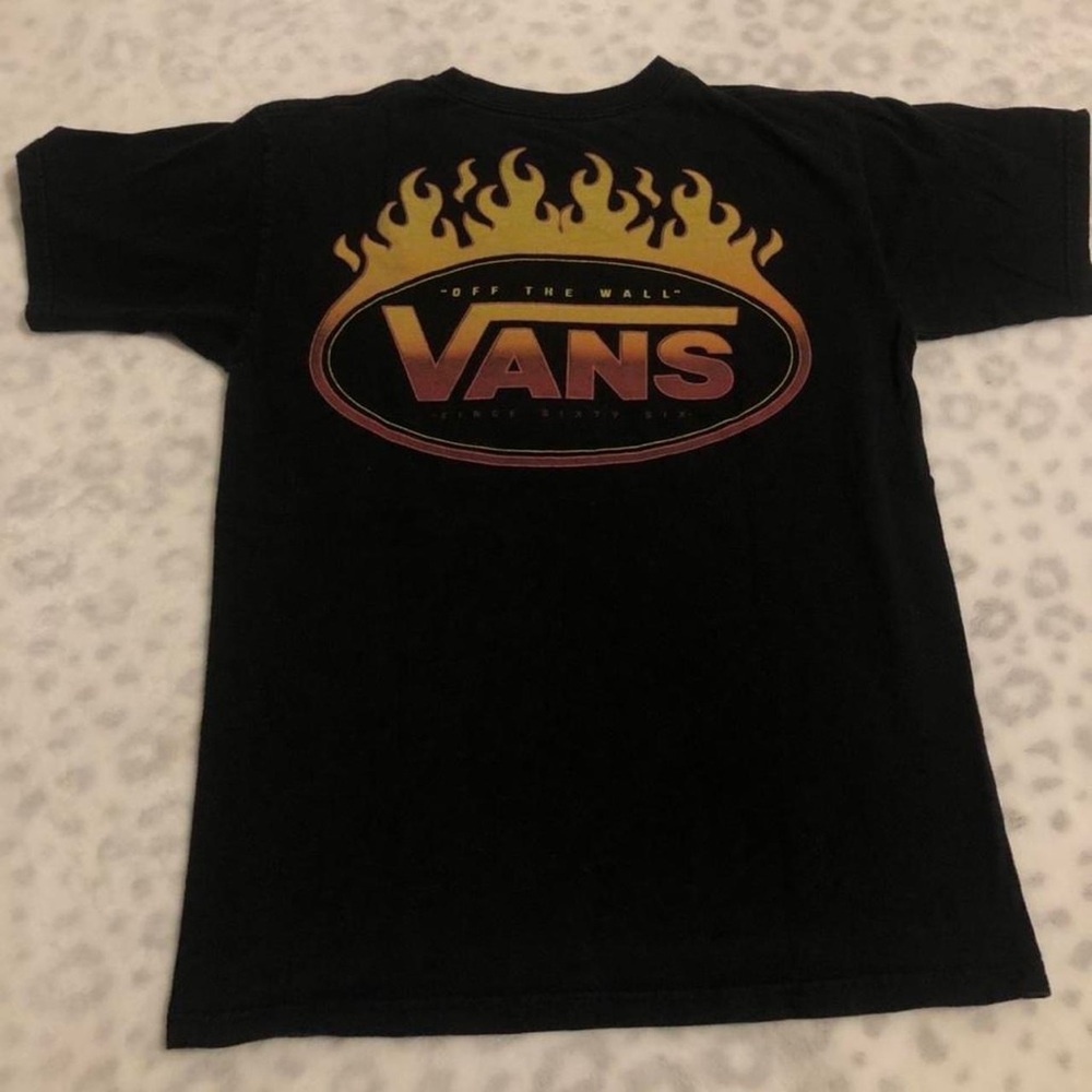 vans fire t shirt- size small